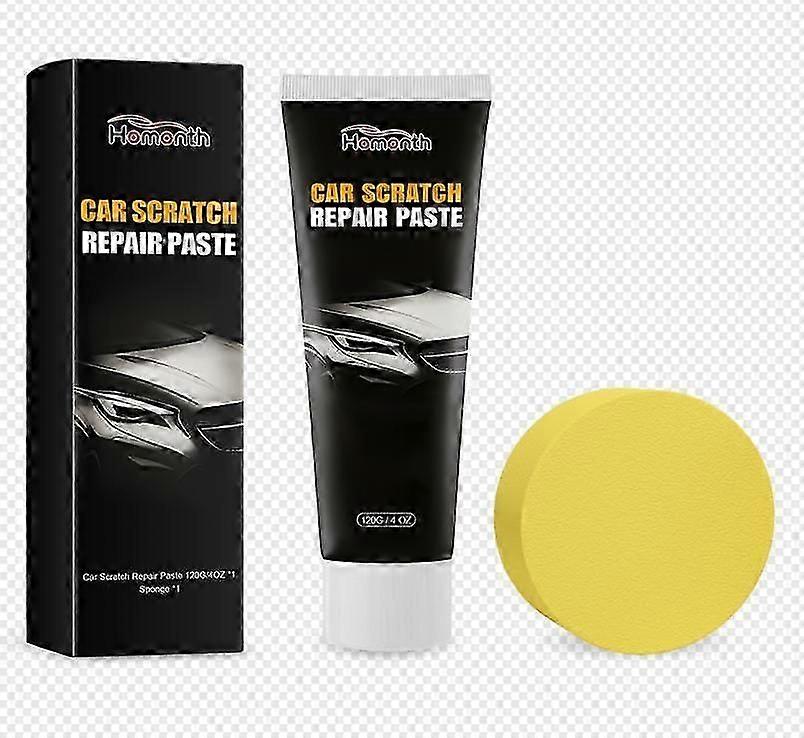 Scratch Repair Wax for Car, 2024 Upgraded Car Scratch Repair Paste Polishing Wax, 120ML Car Scratch Remover Set with Wipe & Sponge for Slight Scratche