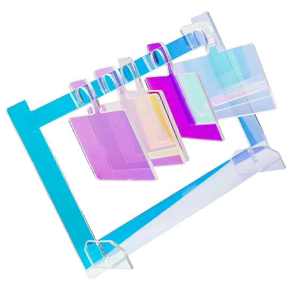Nail Photo Display Plate Acrylic Manicure Display Rectangle For Nail Salon Use 1Set