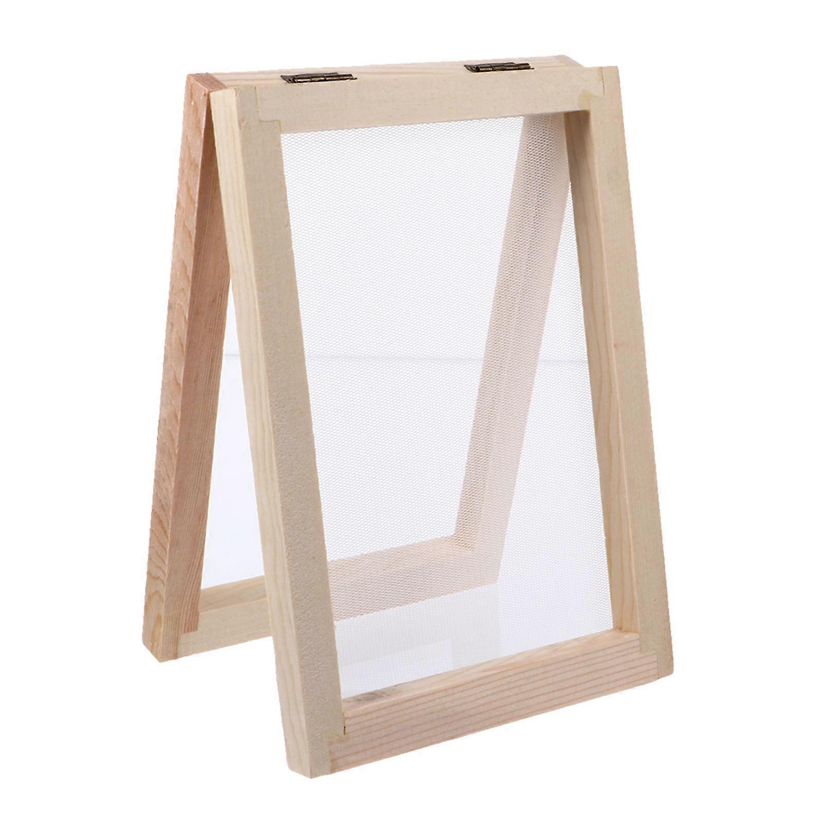 DIY Paper Making Frame for Kids and Adults Beige Synthetic Material Practical and Durable 8.5 x 11 inches