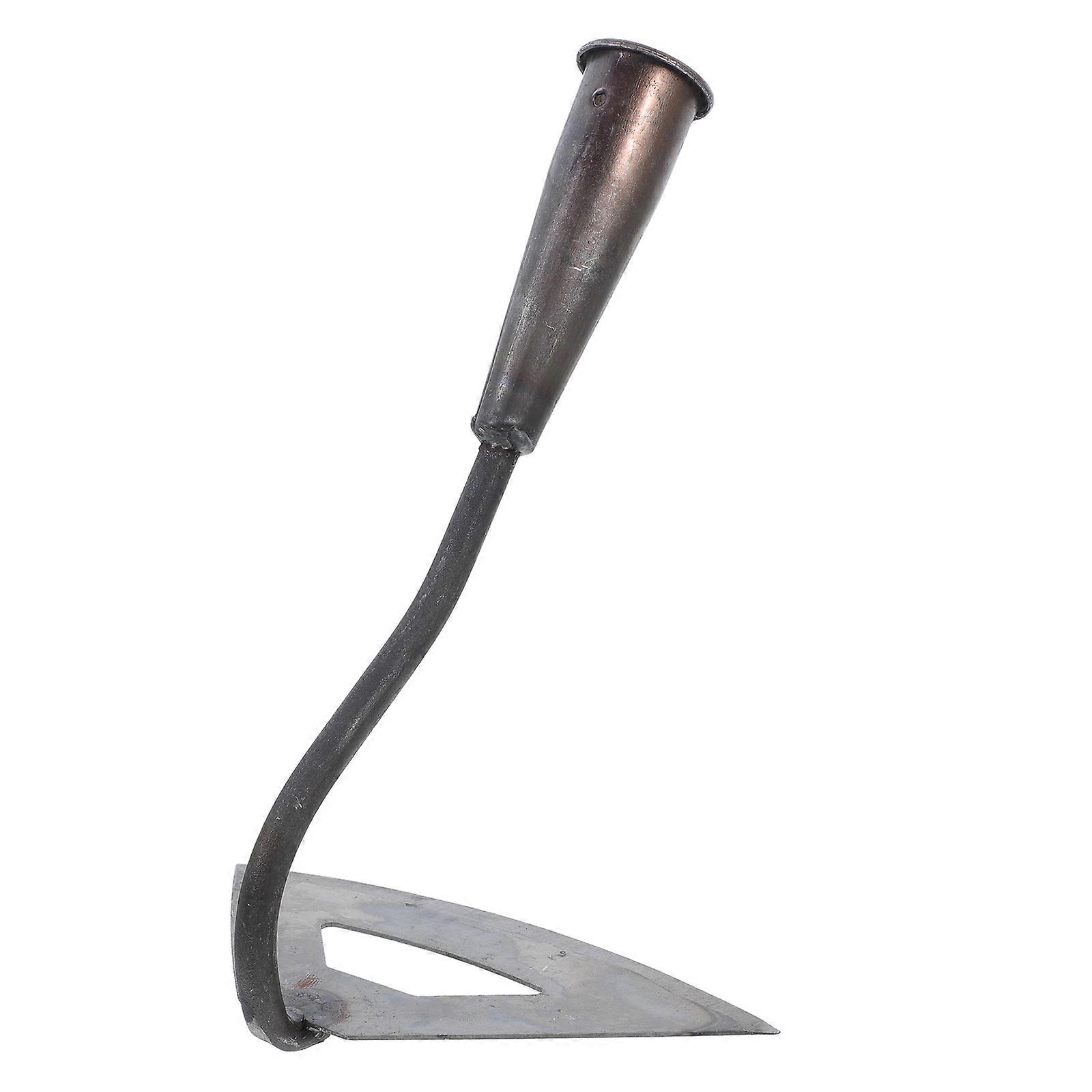 Small Weeding Tool Hollow Hoe Head For Home Vegetable Gardening With Lightweight Design And Silver Tone 1Pack