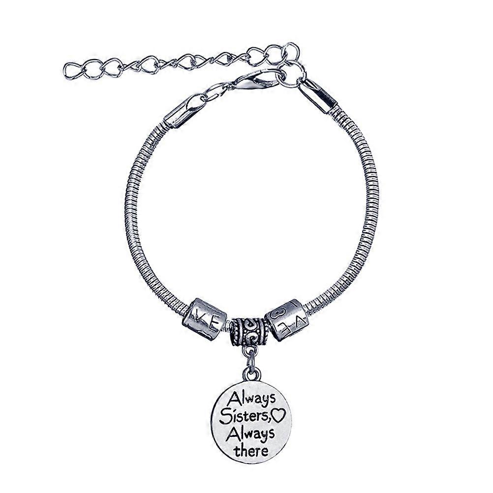 Silver Girls Bangle Bracelet Friendship Design Perfect For Birthday Christmas Special Occasions 1Pack