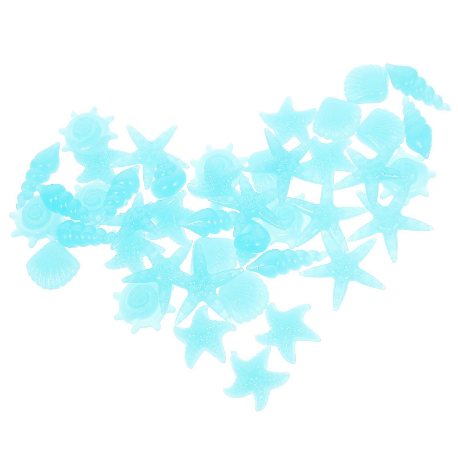 50pcs Ocean Theme Stones Glowing in Dark Resin Landscaping Rocks