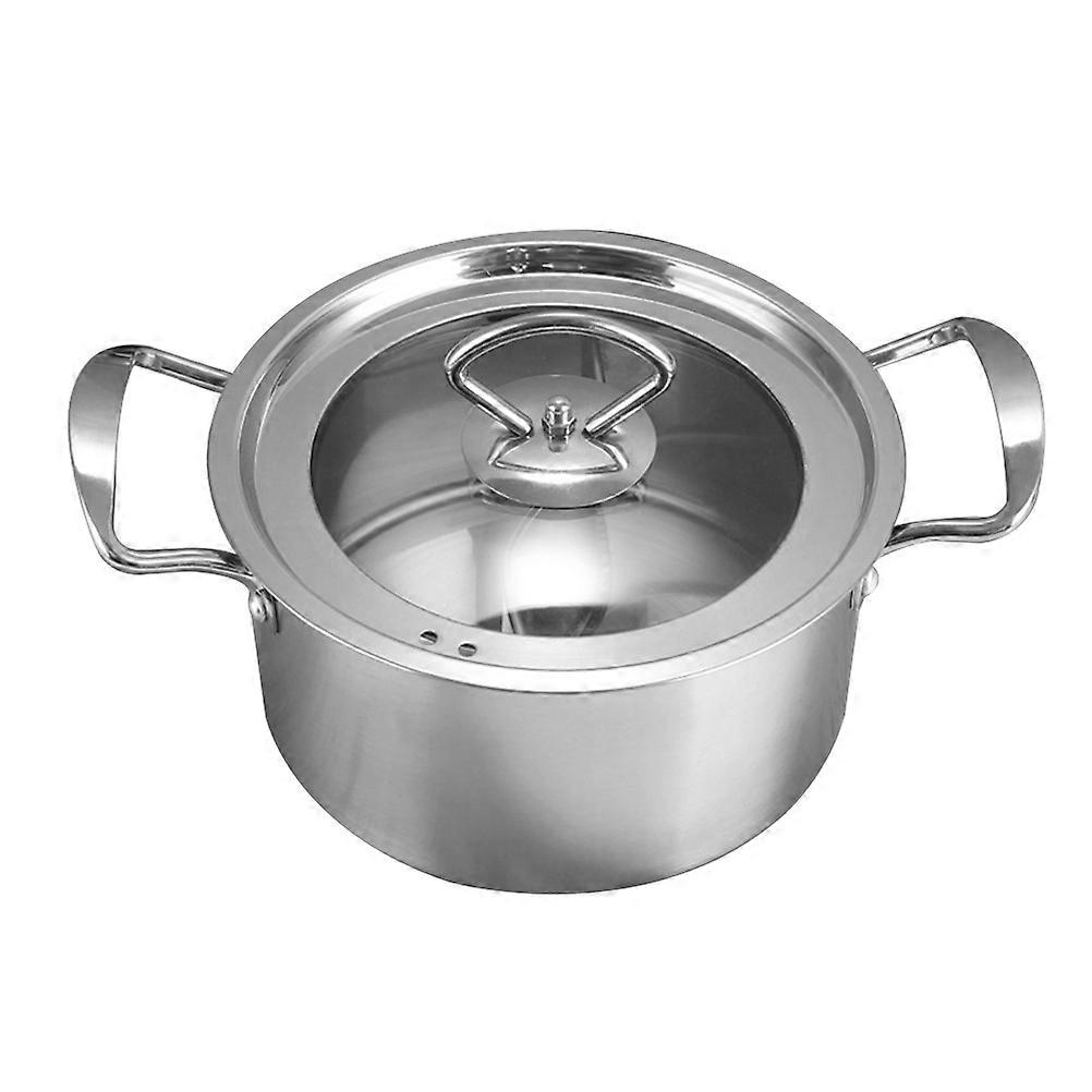 Thickened Pot for Couples 26.5x18cm Indoor Dining Round Design Easy To Clean Dishwasher Set