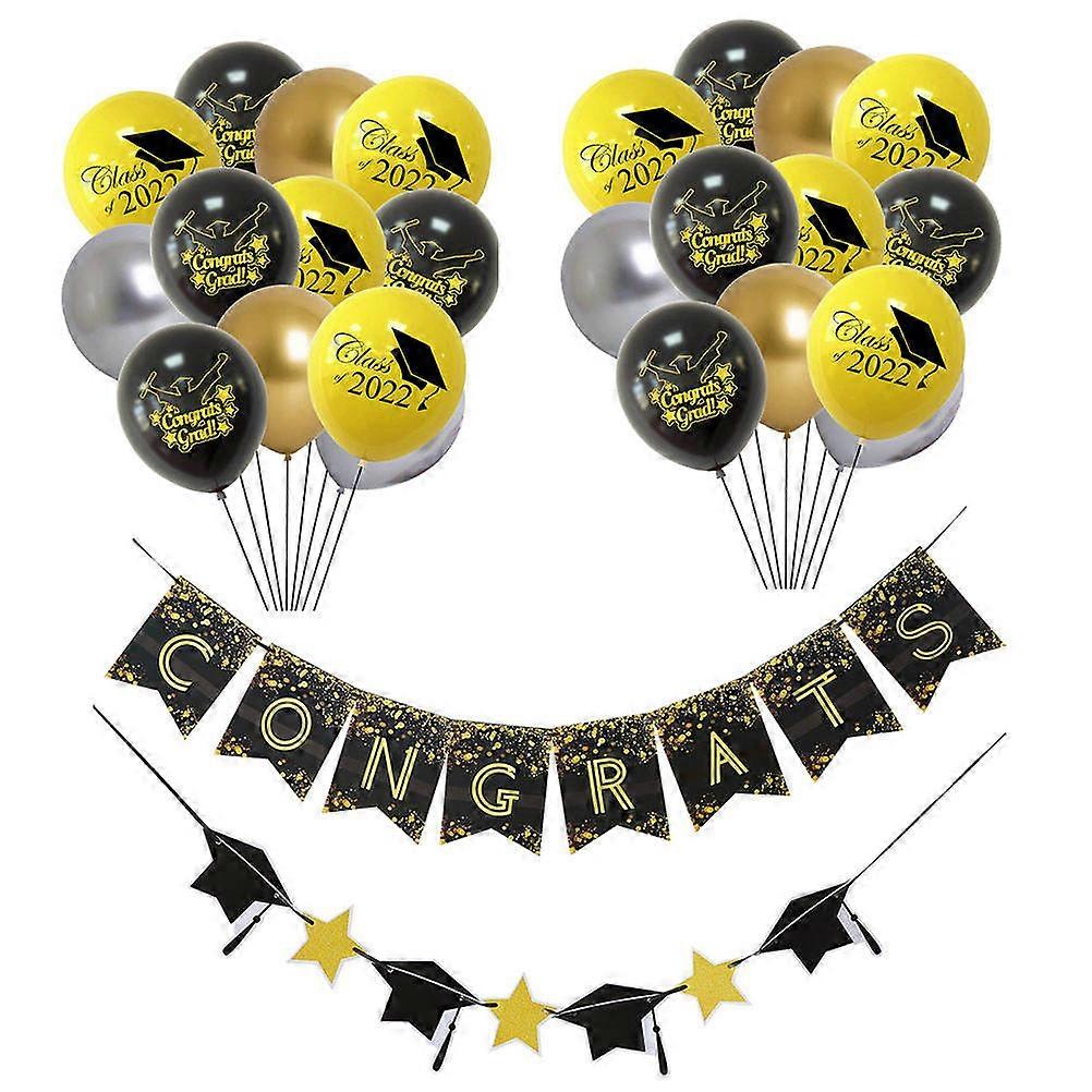 קישוטי מסיבת סיום מתנפחים, אביזרים לחגיגת חברים בעונת סיום הלימודים, סט אחד