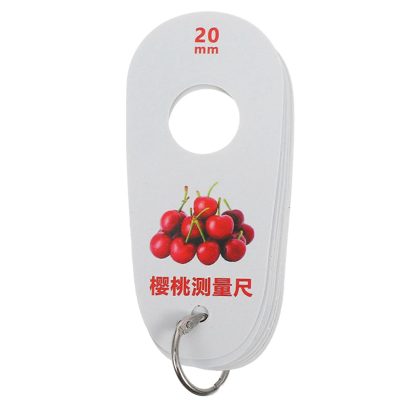 Fruit Diameter Measuring Card Cherry Measuring Circle Cherry Ruler Measuring Calipers Measuring Tool For Cherry And Blueberry