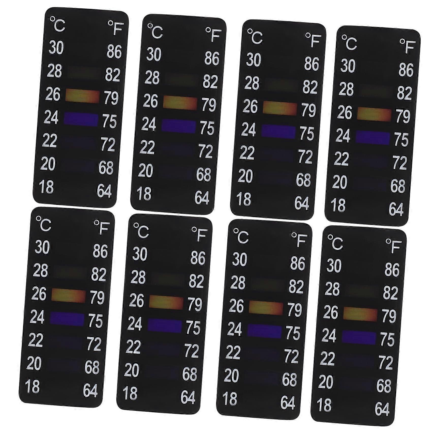 Self-Adhesive Thermometer Stickers for Thermometer Strips - 8 Piece Set for Pet Temperature Monitoring