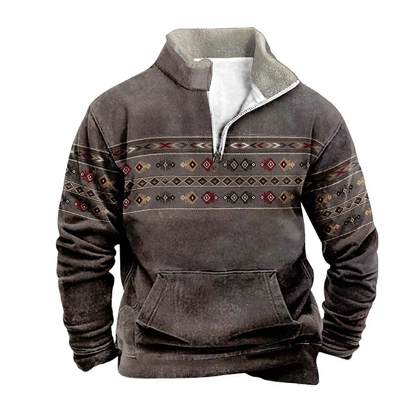 Ugly Christmas Sweater for Men Unisex 3D Printed Long Sleeve Knit Pullover with Snowflake Design for Xmas Party