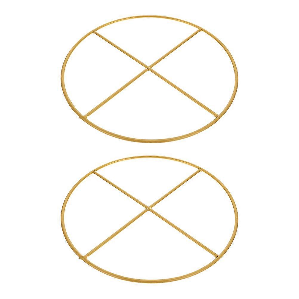 Golden DIY Rings for 2Pcs Iron Dreamcatcher Handmade Projects