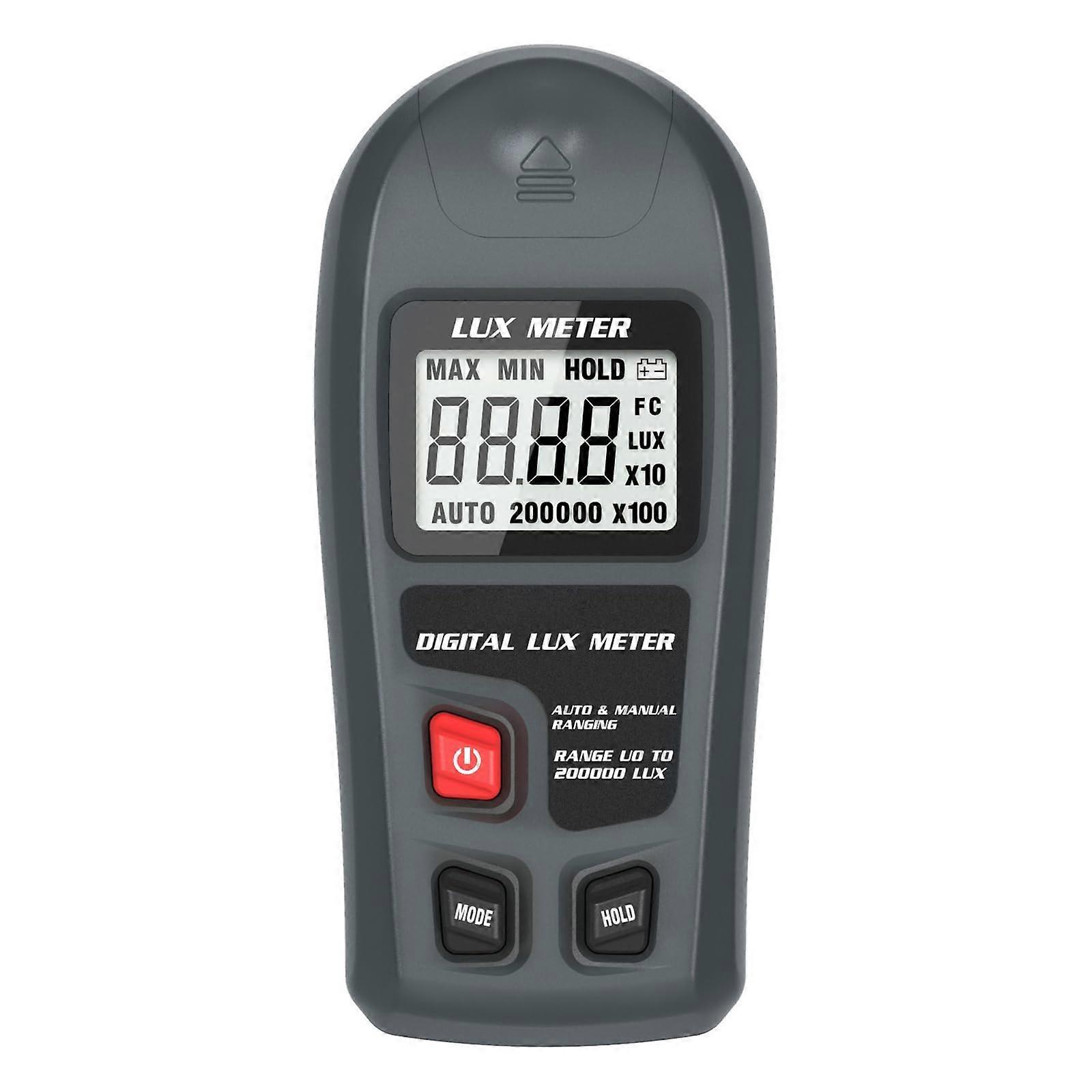 Portable Light Intensity Meter with Large LCD Display, Accuracy Lux Meter, Light Measuring Tool, EasytoUse Digital Lux Meter