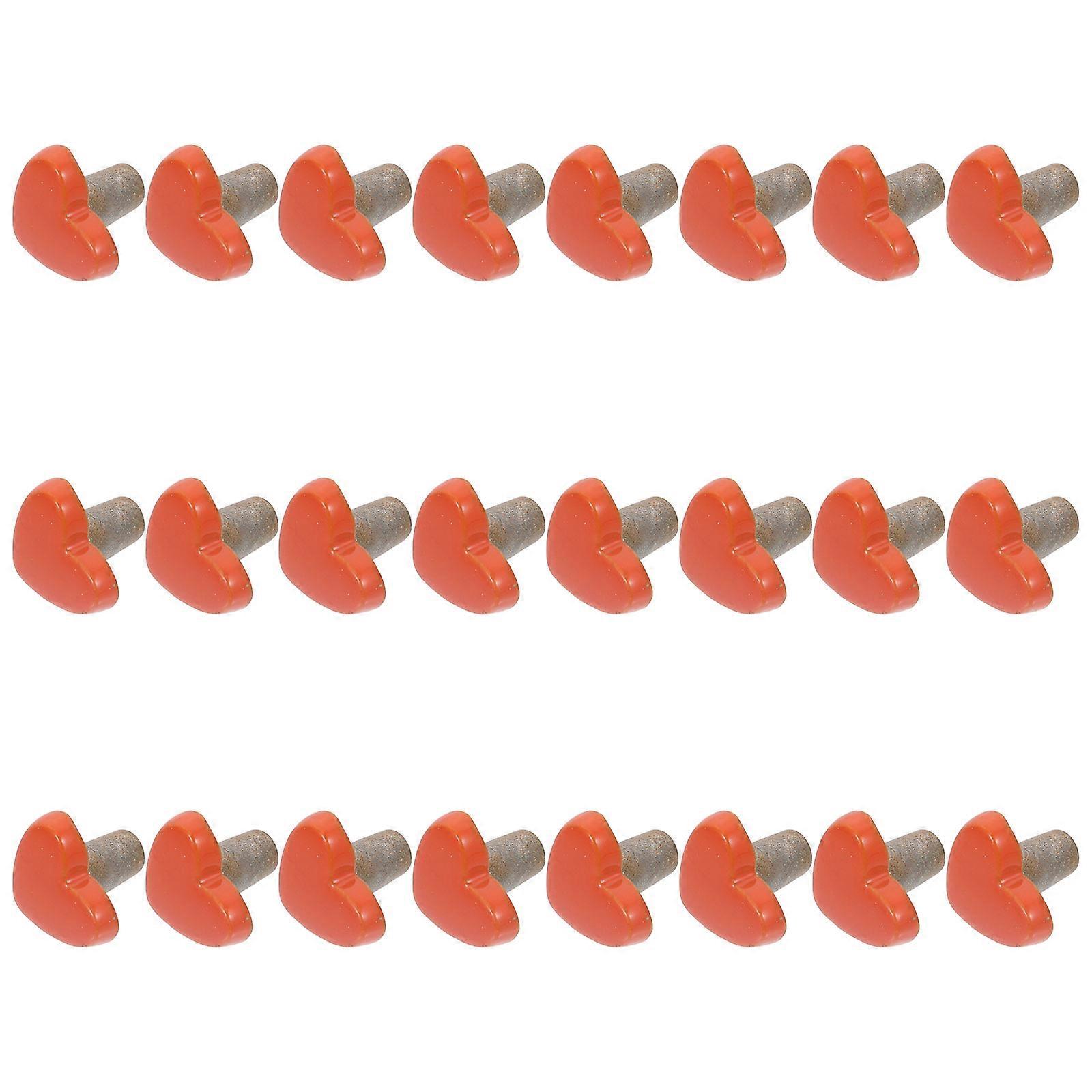 100pcs Orange Mini Studs for DIY Doll Clothes and Projects Alloy Decorative Rivets