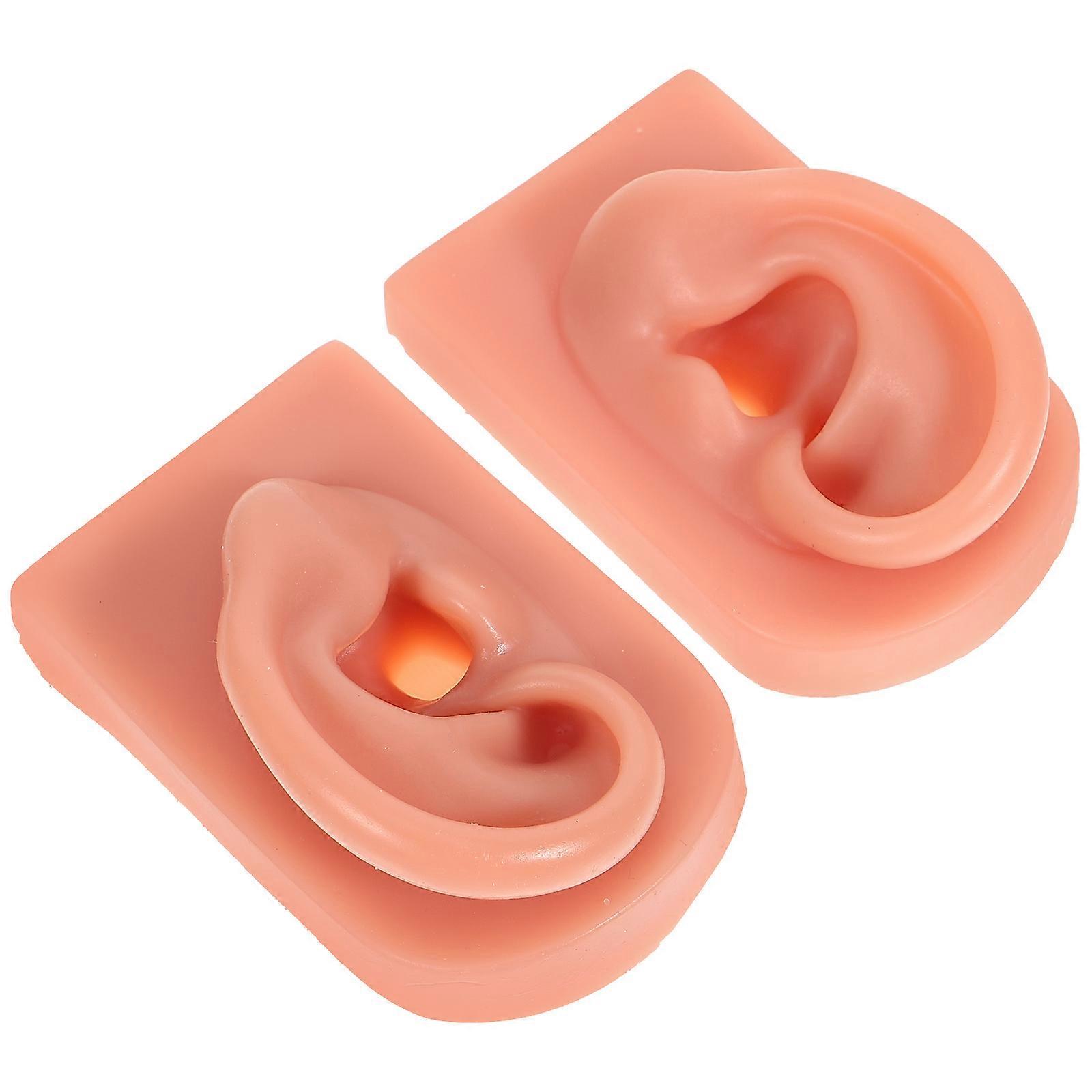 It seems you're referring to a product listing for **"2pcs Silicone Ear Piercing Models Safe Practice Tool for Ear Jewelry Training, Realistic