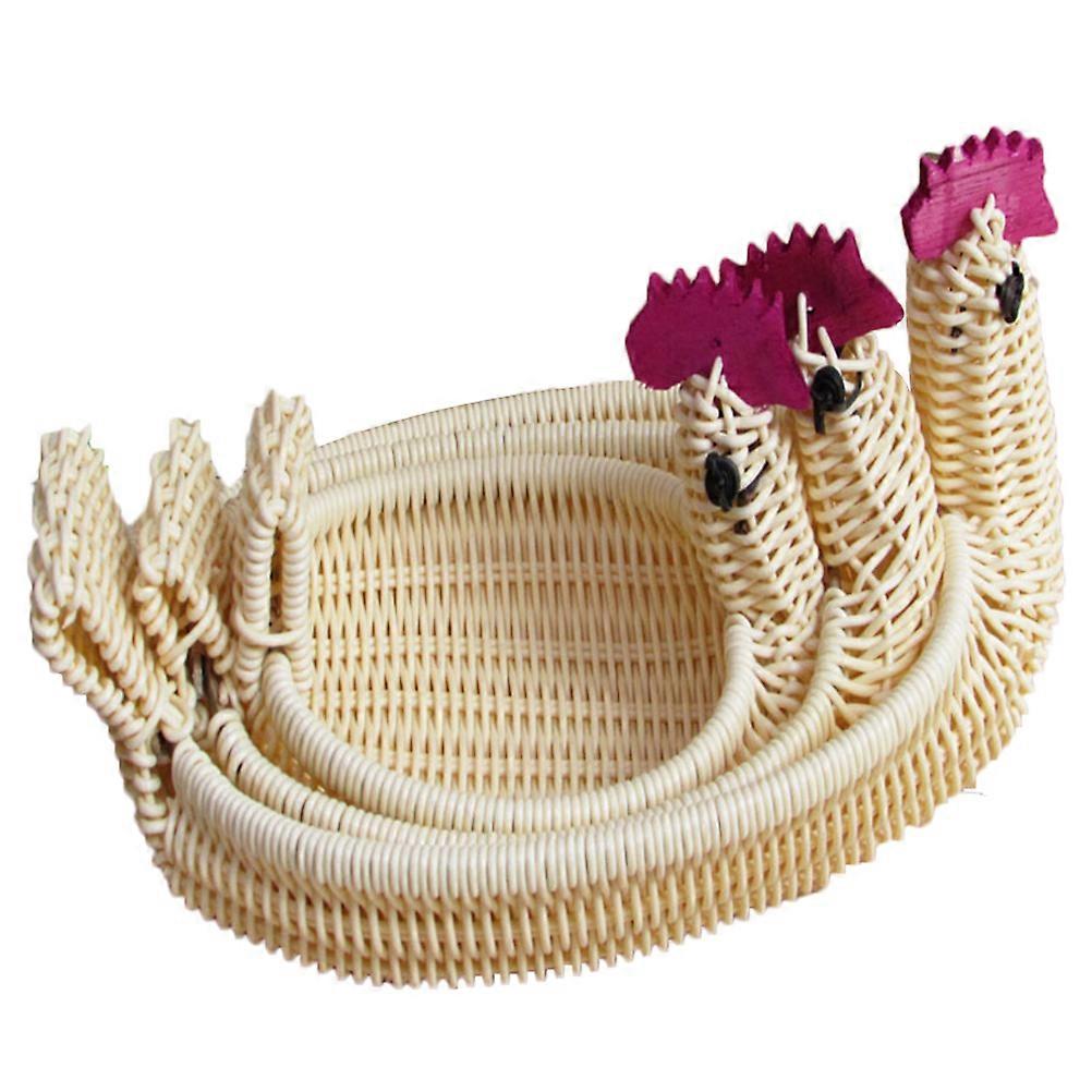 Sturdy Knitting Basket Multi-purpose Storage Basket For Household Use In Various Occasions 3Pcs