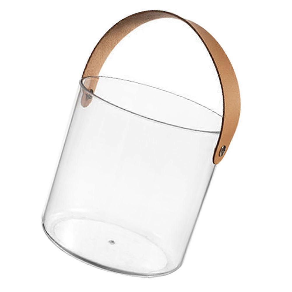 Mini Ice Bucket Transparent Beverage Cooler For Home Party 5.1X5.1X5.1In 1Set