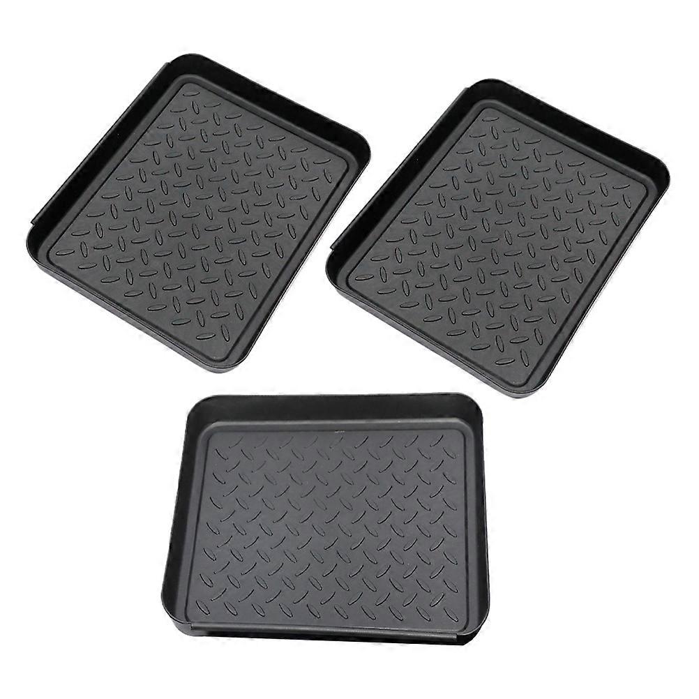 3pcs Indoor Boots Tray Multi Function Shoe Mat for Storing Shoes, Boots, Potted Plants, and Pet Bowls – Dirt Proof Design, Easy to Clean, Sleek Style