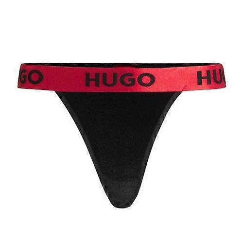 Hugo Womens/Ladies Logo Velvet Stretch Thong