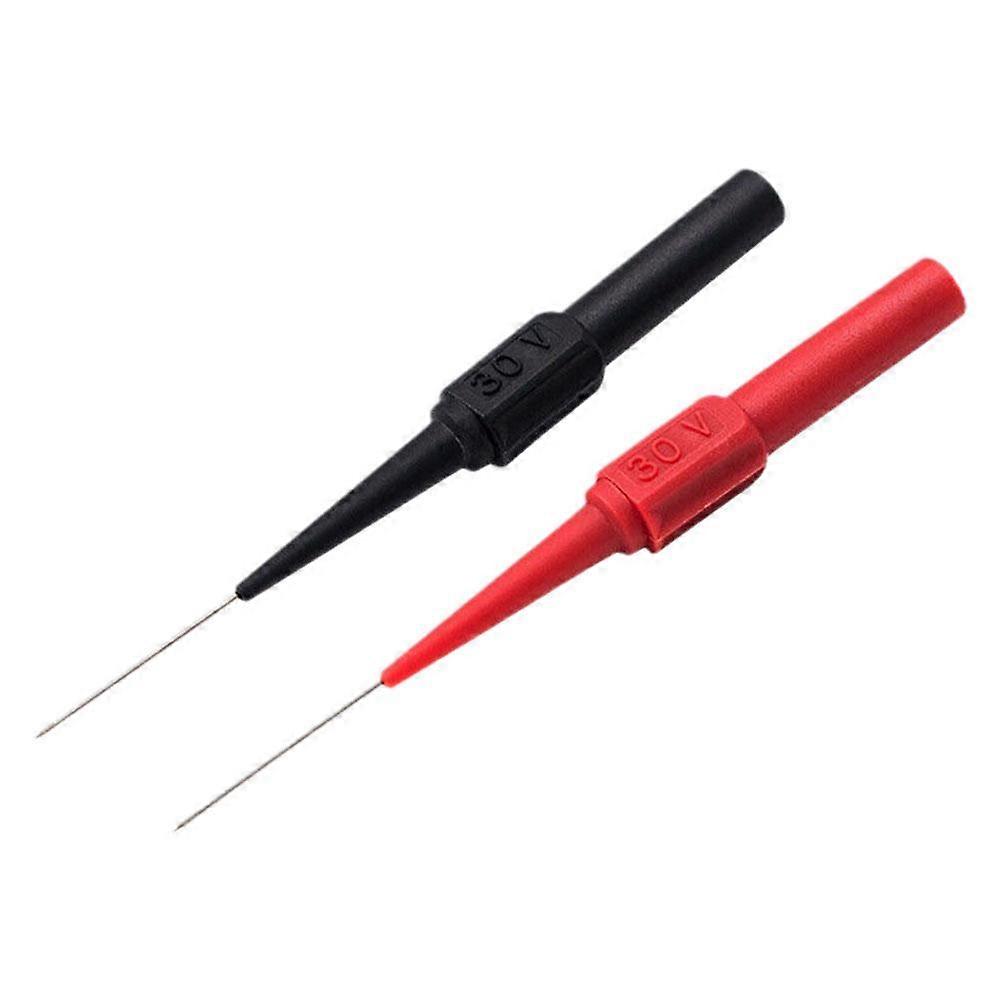 For Multimeter 30V Car Test Leads with Back Piercing Needle Tips Anti Break Soft Handle Durable Auto Diagnostic Probe Kit
