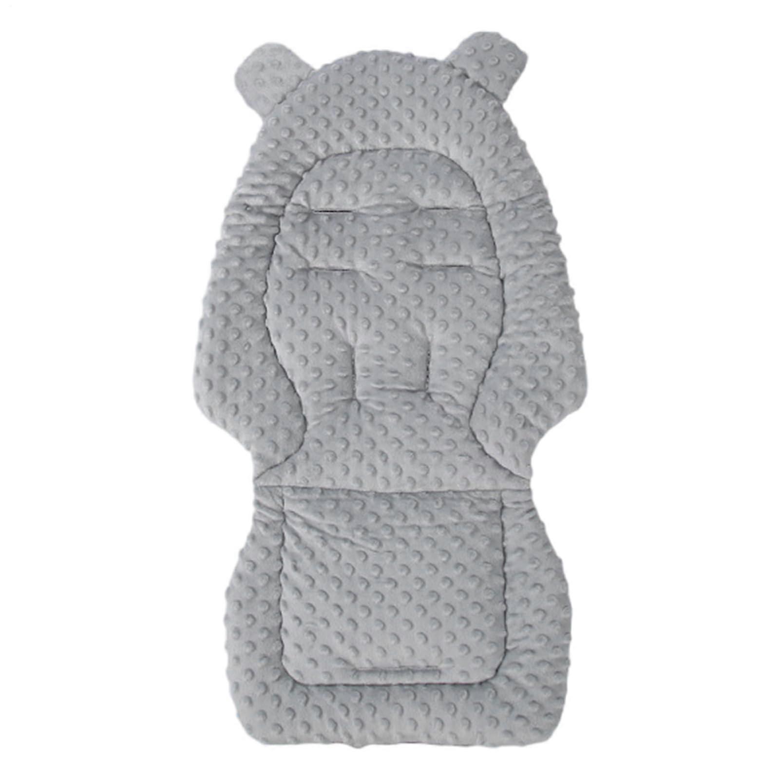 Stroller Cushion Breathable Seat Cover Support Baby's Head, Back Gray