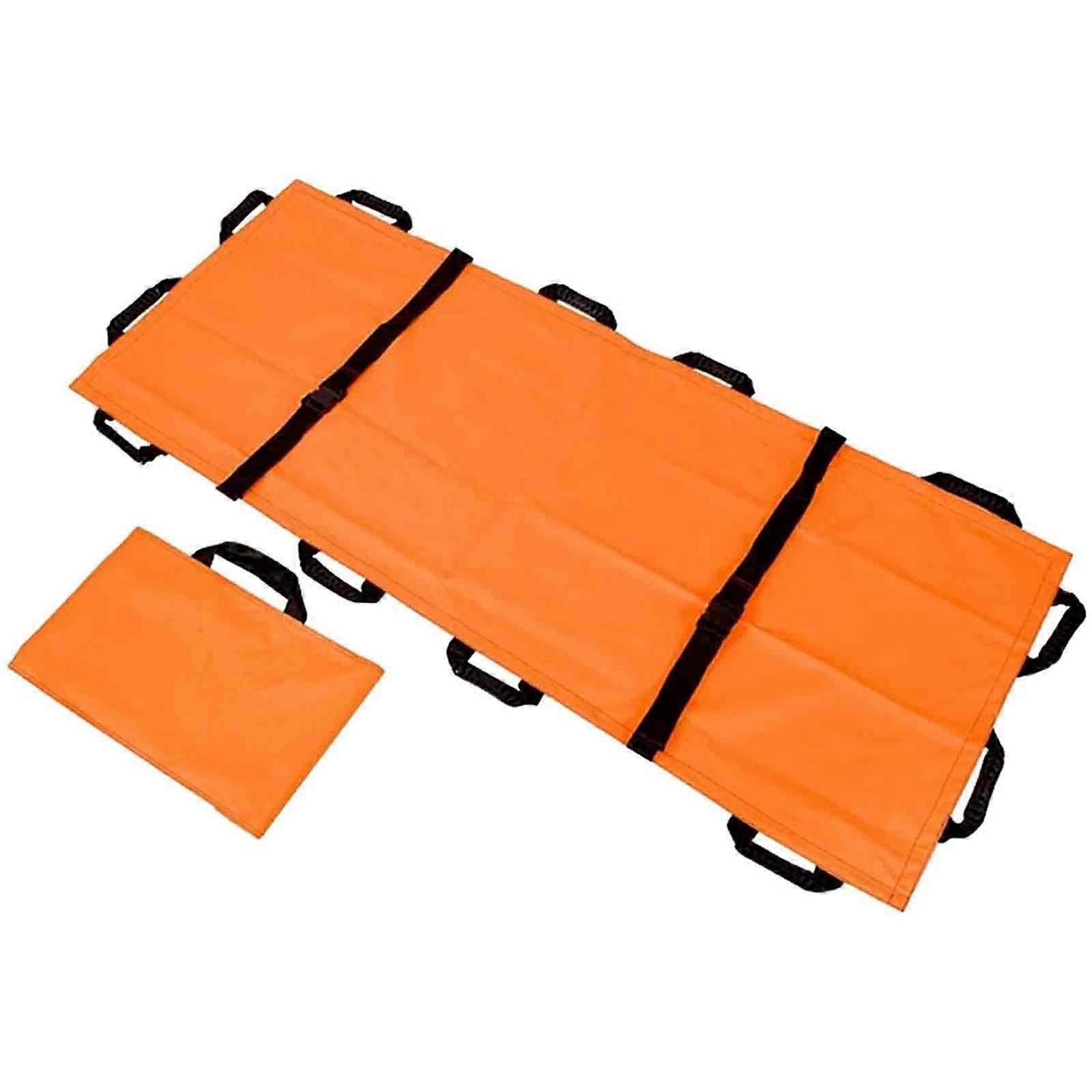 Foldable soft stretcher, 12 handles, waterproof emergency rescue stretcher with handbag for mountain rescue, first aid, household use