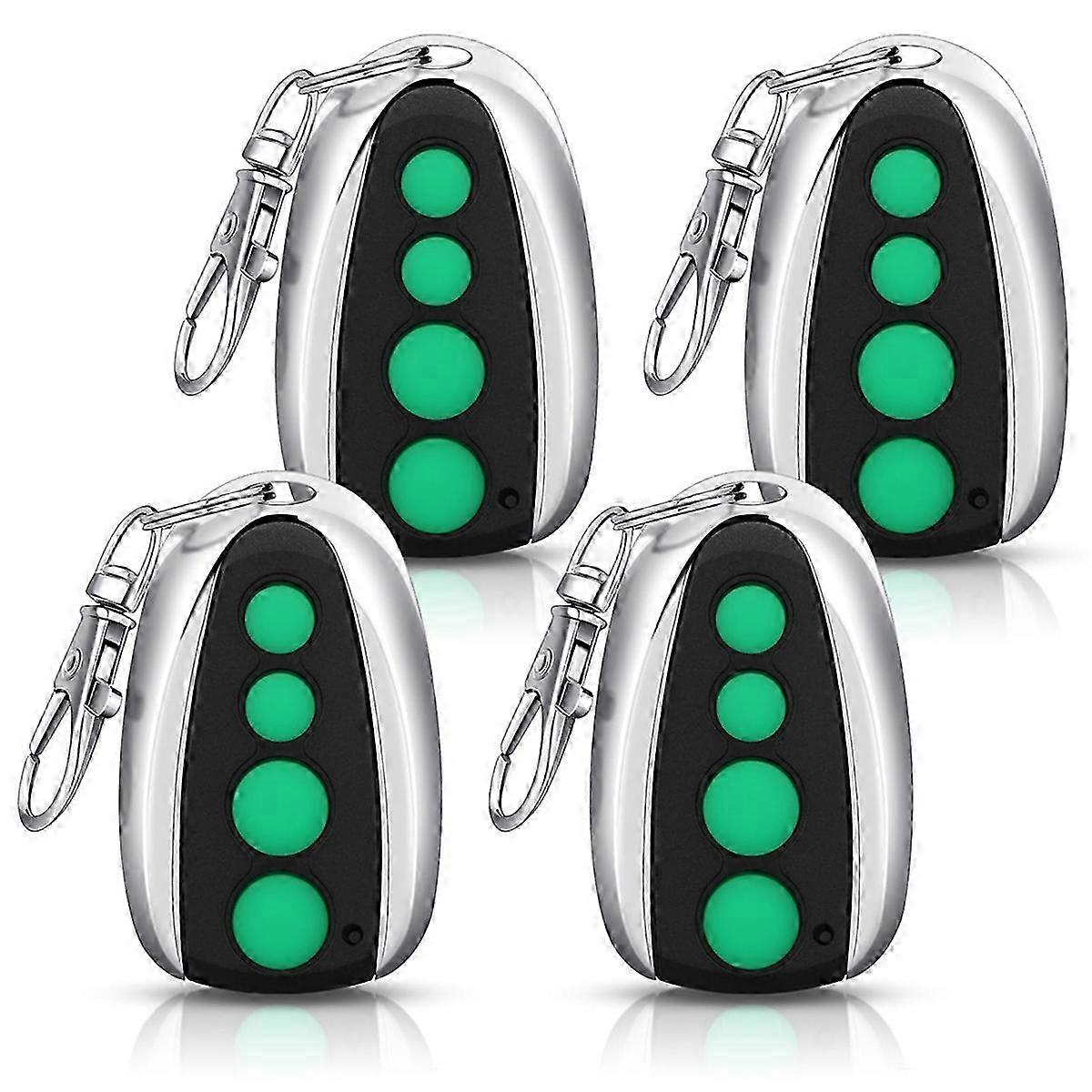 4 Pcs of a Garage Door Remote Control for a TOPENS M12, a remote transmitter for an automatic swing gate.