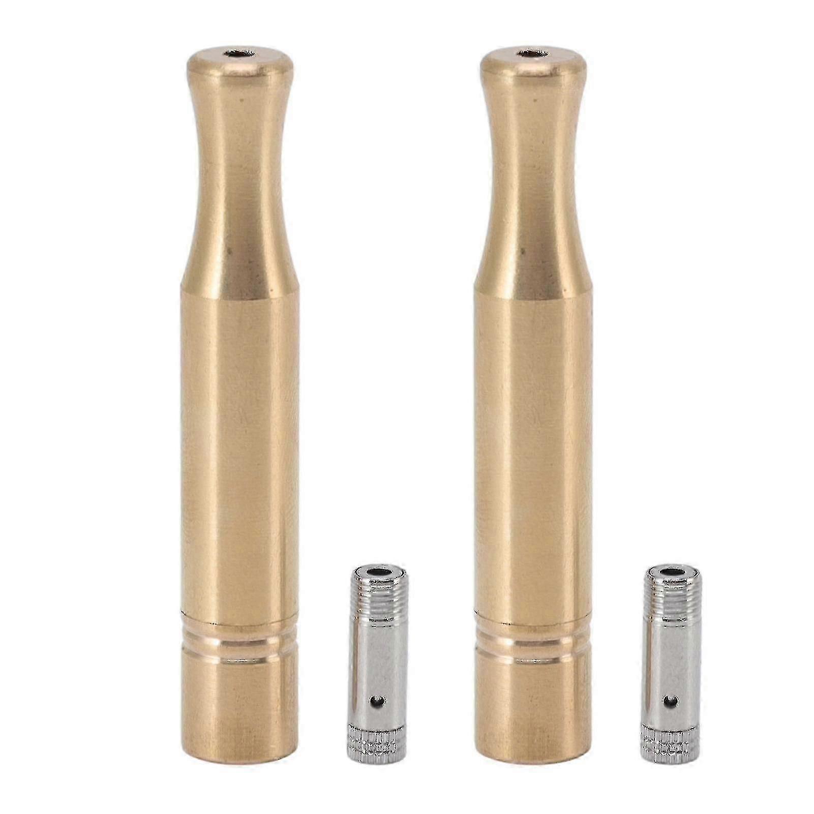 Copper Cigarette Holder with Detachable Filters - 2 Sets, 2.36in Smoking Tube for Men