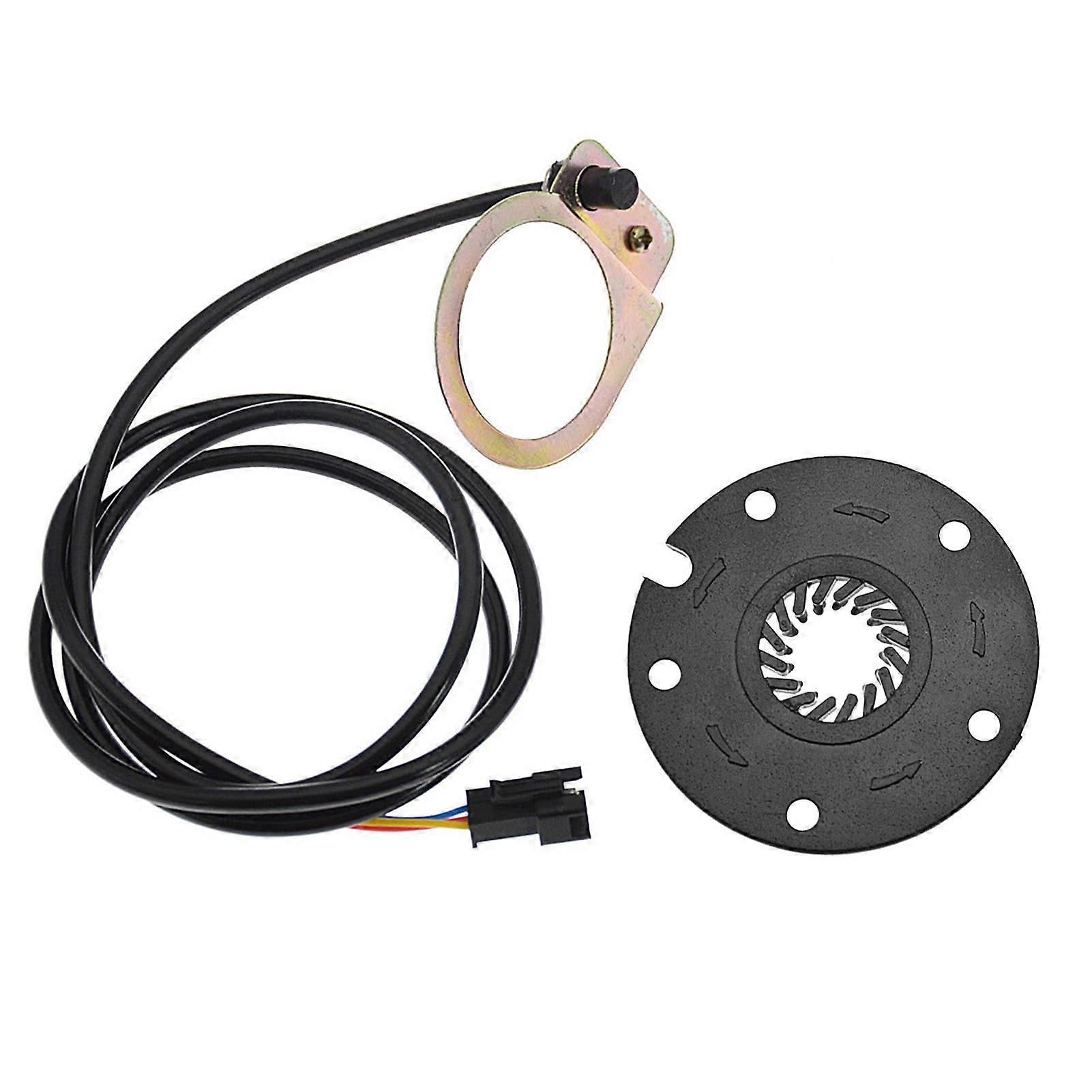 Lightweight Electric PAS 6.5cm Disk 4.5cm Steel Ring 100cm Cable 44g ABS Material Compatible with E-Bikes 5 Magnet