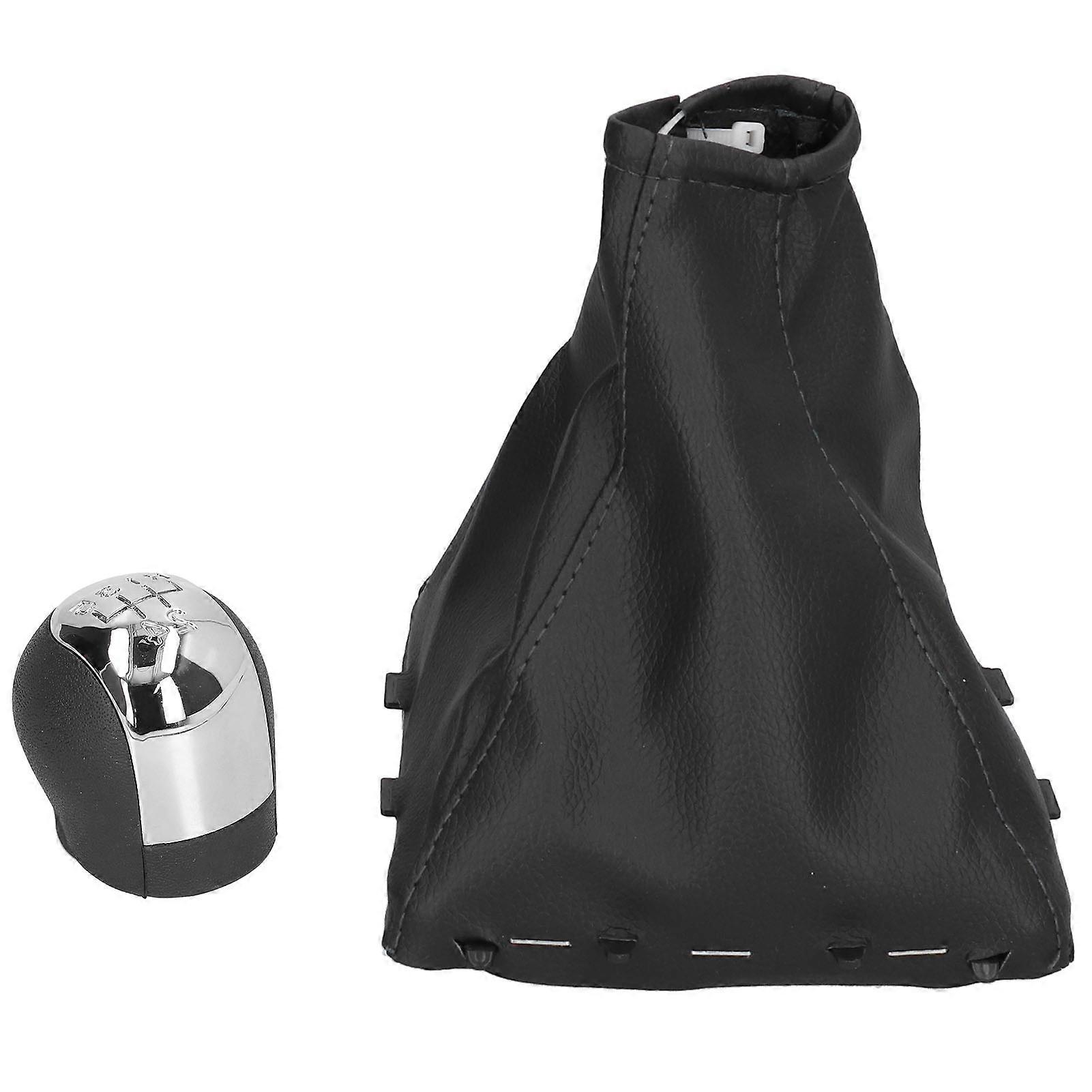 5 Speed Gear Shift Knob with Boot Cover Fit for Opel Vauxhall Vectra C/Vectra B/Corsa/Astra 2002-2005