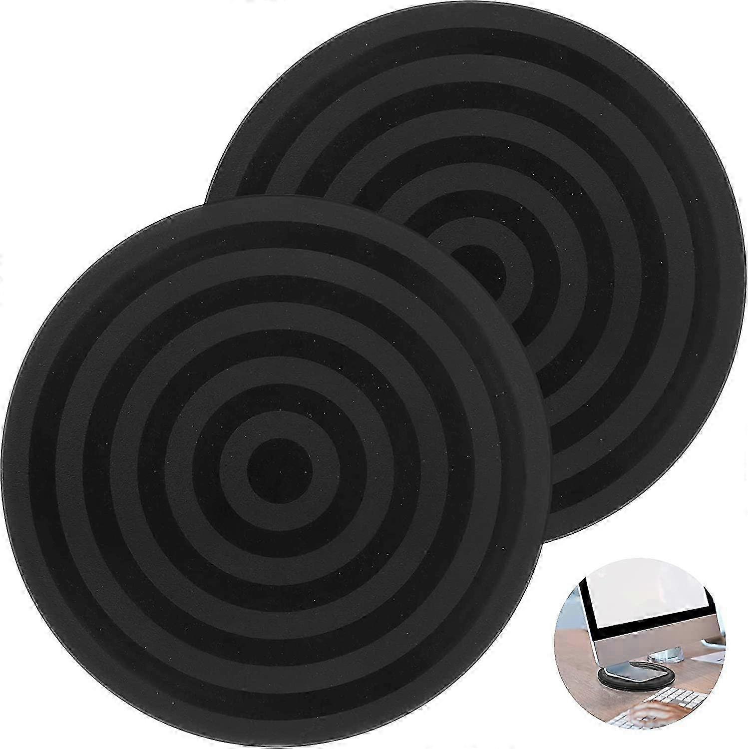 2 Pcs Universal 360 Turntable Non-Slip Rotating Platform 20cm