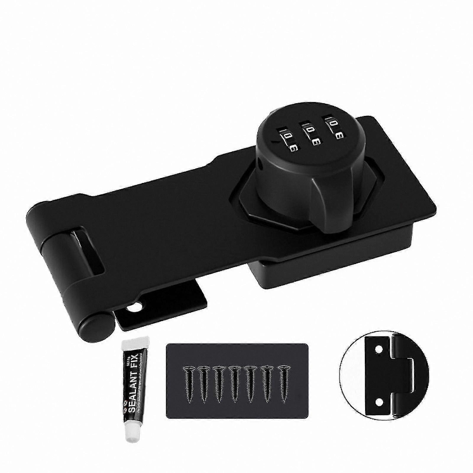 Anti-Theft Cabinet Door Lock, Double Drawer Lock with Password Protection for Home Security