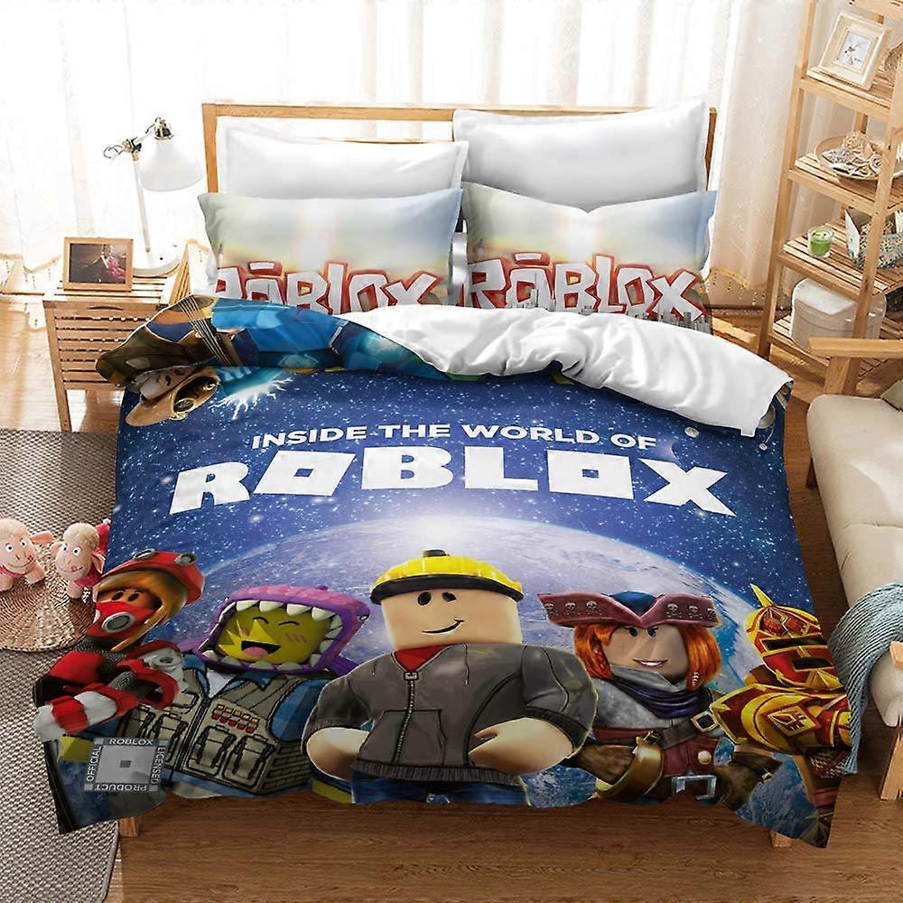 King Bedding Duvet Cover Set Roblox 3 Piece Microfiber Comforter Set (135x200cm) Ref: 9576