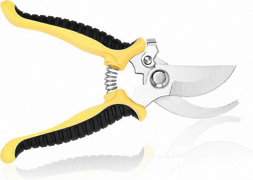 Pruning Shears for Dry and Hard Wood, Straight Blade Garden Secateurs with Ergonomic Handles, Tree Pruners for Gardening Tasks