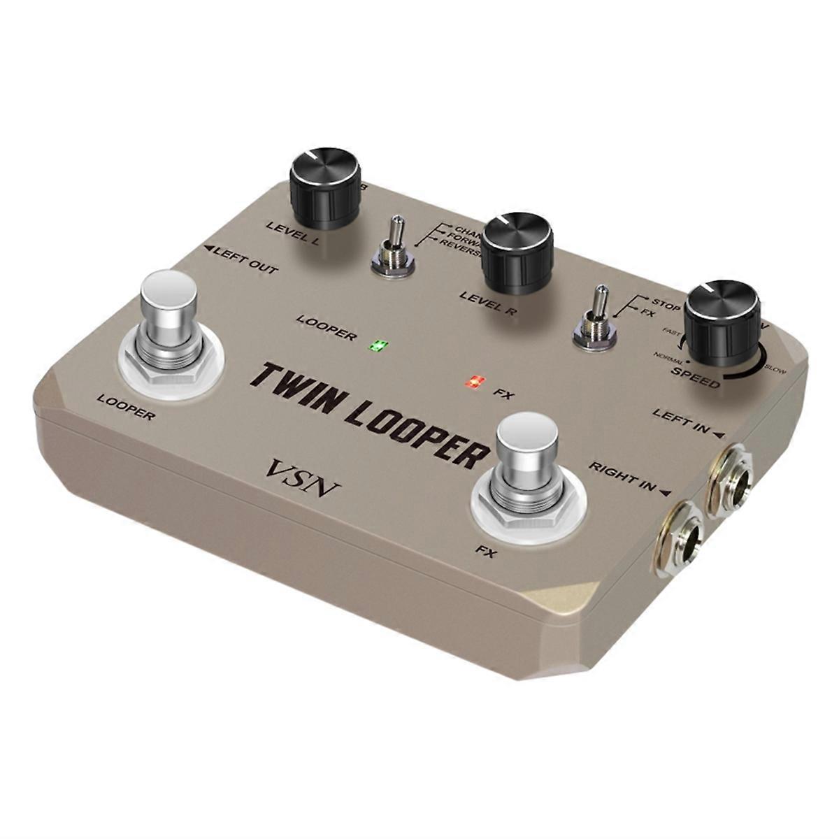 Twin Looper Electric Guitar Effect Pedal Loop Station Box