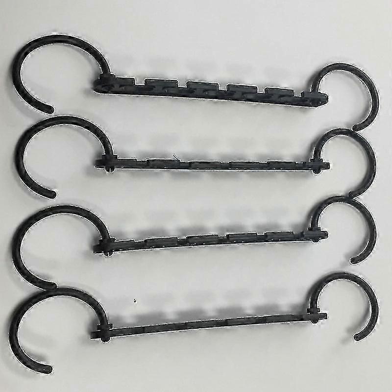 Clothes Hanger, Magic Hanger Clothes Hanger Holder, Foldable Space Saving Clothes(8pcs,black)