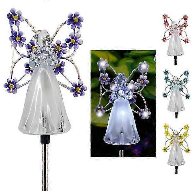 2 Pack Angel Solar Lights Outdoor Garden