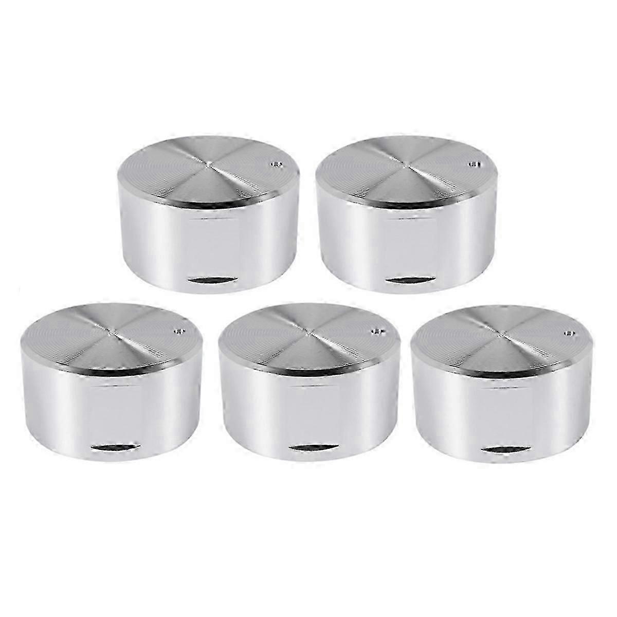5 Pcs Metal Gas Stove Knobs Replacement for Cooker Range Oven Burner Control Switch