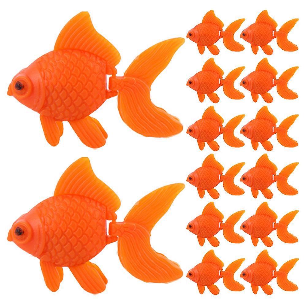 It sounds like you're referring to a product listing for **artificial goldfish ornaments**, specifically a set of 25 plastic goldfish designed to