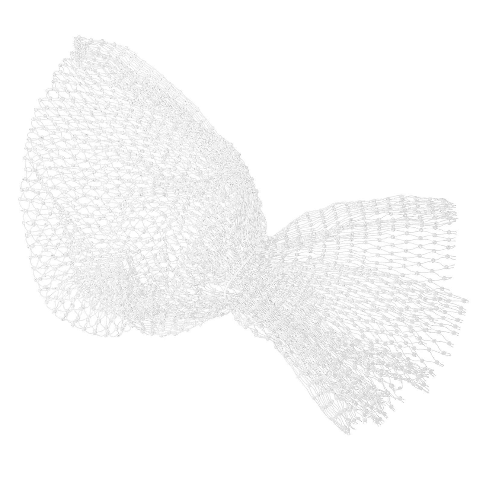 Elastic Rhinestone Turbans Silver with Elegant Tassels for Decor