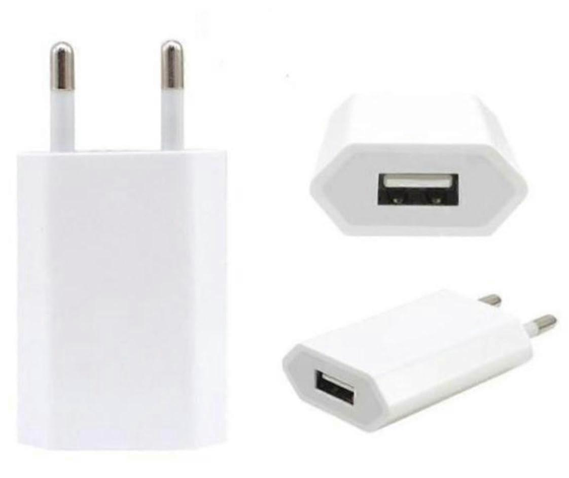 USB Charger Compatible with   5V 1A MFL White Fast Charging Cable