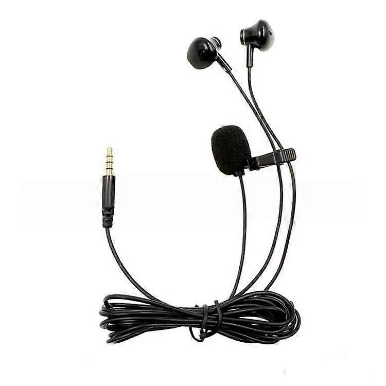 3.5mm TRRS Lapel Microphone With Earphone 2m
