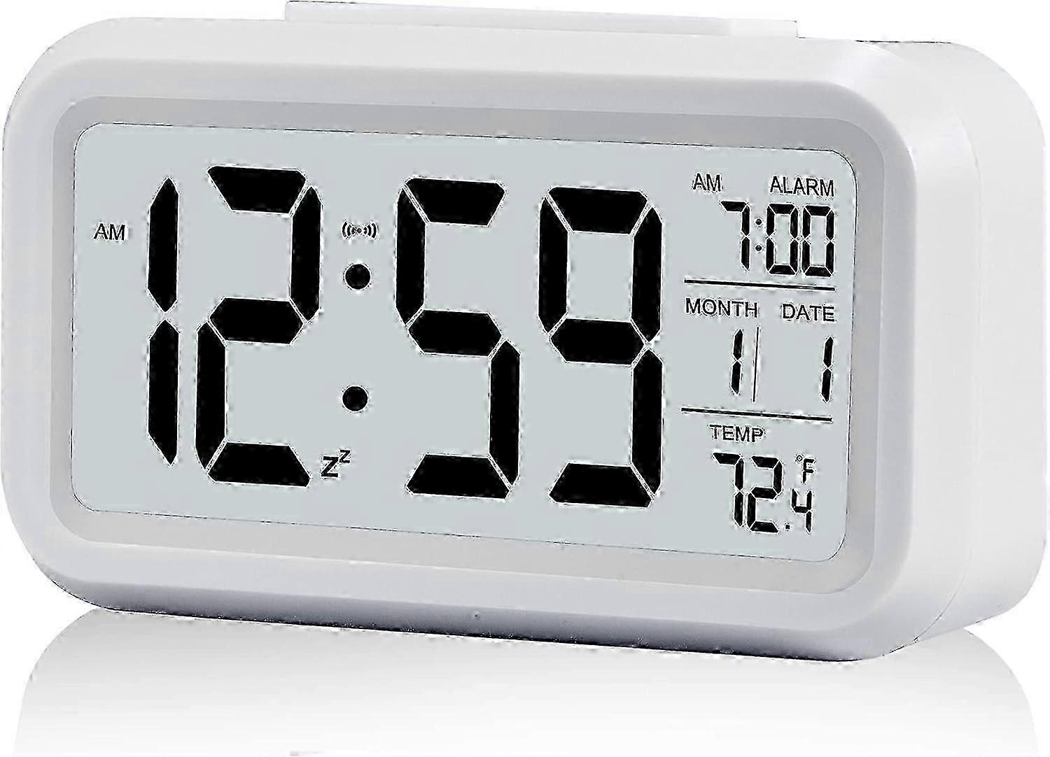 Battery Operated Digital Alarm Clock, Large Display 12/24H Display ...