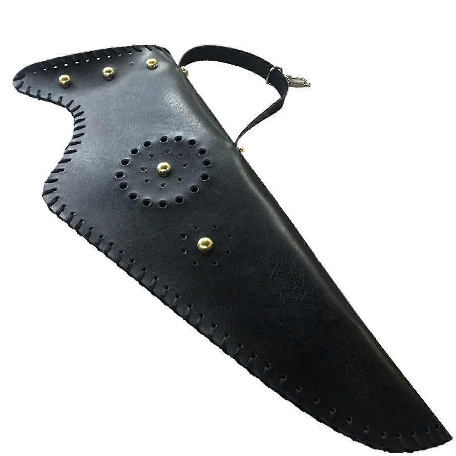 Archery Leather Arrow Quiver With Large Pouch Arrow Quiver For Outd...