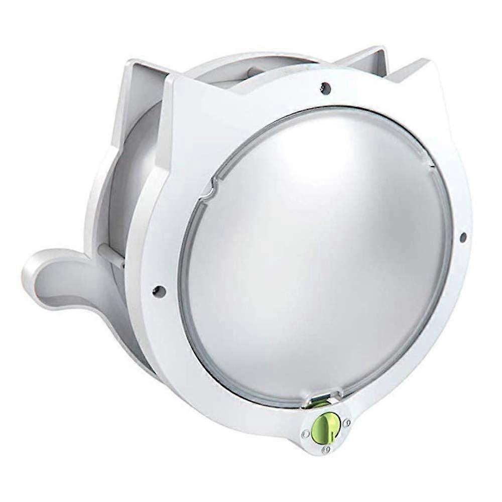 Cat Flap Door Weatherproof Cat Flap for Small Pets CatShaped Design 4Way Locking Easy Install for Int/Ext Doors Bianco