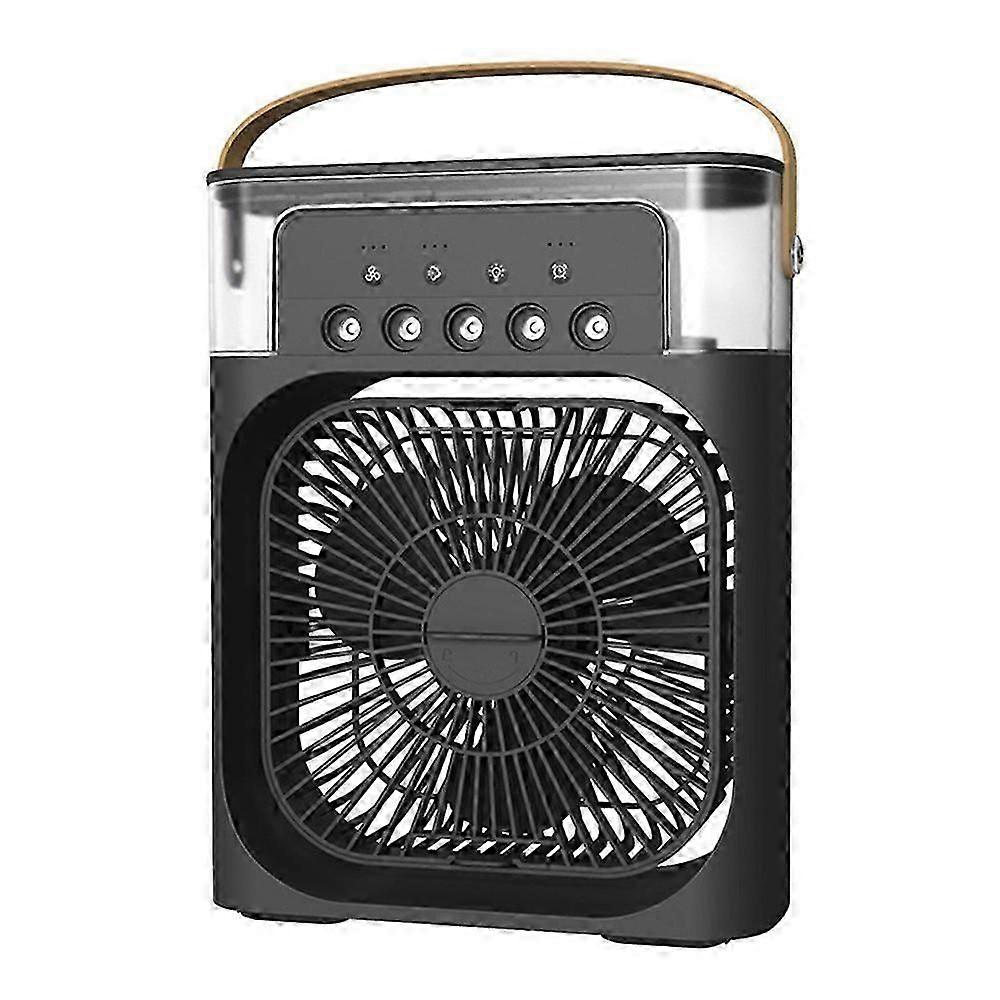 Draagbare ventilator met airconditioning en USB-voeding