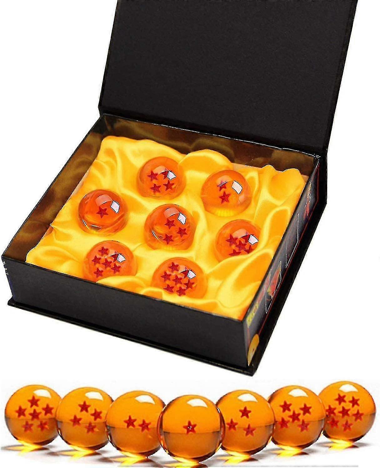 Dragon Balls Complete Set In Gift Box With All 7 Glass Balls - (43mm)