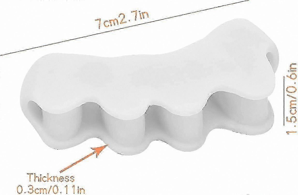 Silicone Toe Separators for Bunion Pain Relief and Alignment Support - Hallux Valgus Helper