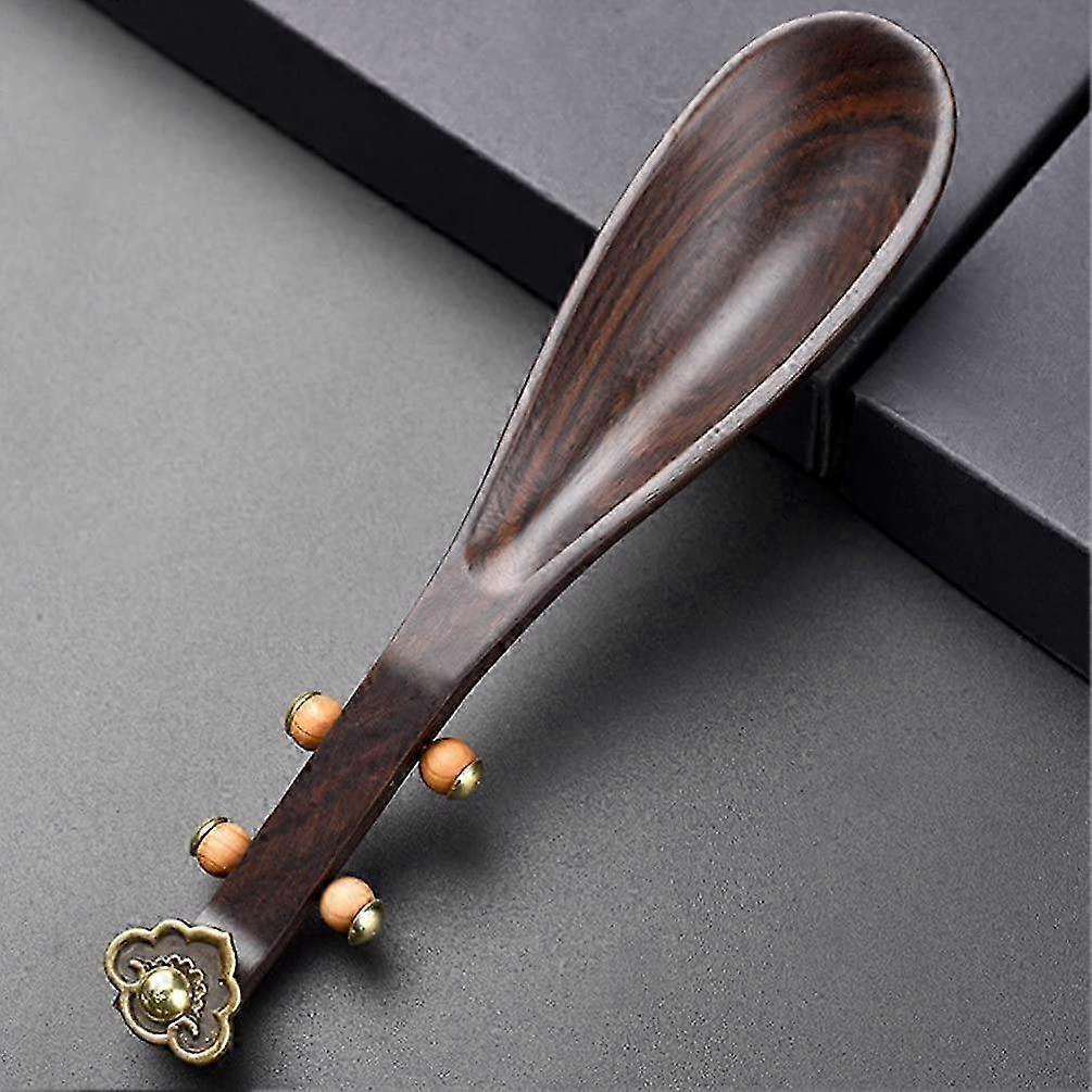 Wooden Chinese Tea Scoop Pipa Shaped Loose Leaf Tea Scooper Measuring Shovel Spoons Coffee Scoops