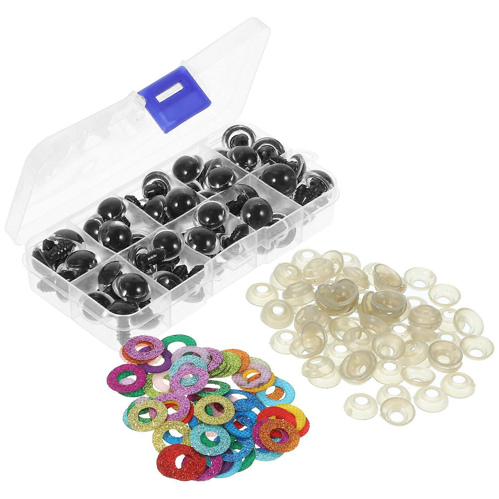 Plastic DIY Doll Eyes Replacement for Plush Toys 1 Box Assorted Color