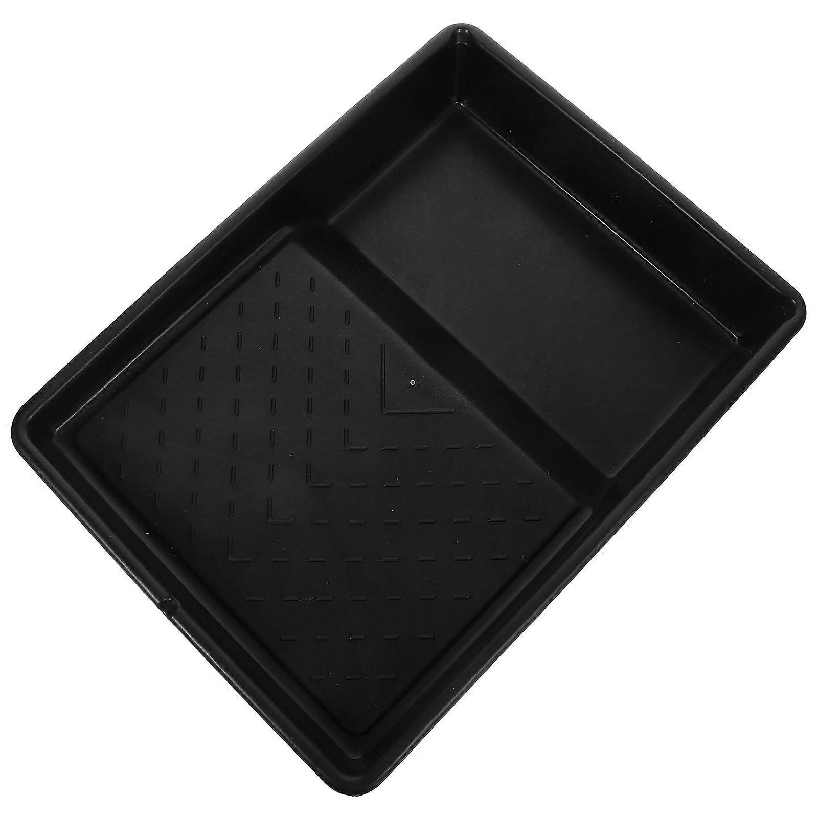 Roller Brush Tray Easy To Clean Versatile Use Professional Painters Nylon 14.6×11.1×2.5in 1Pcs