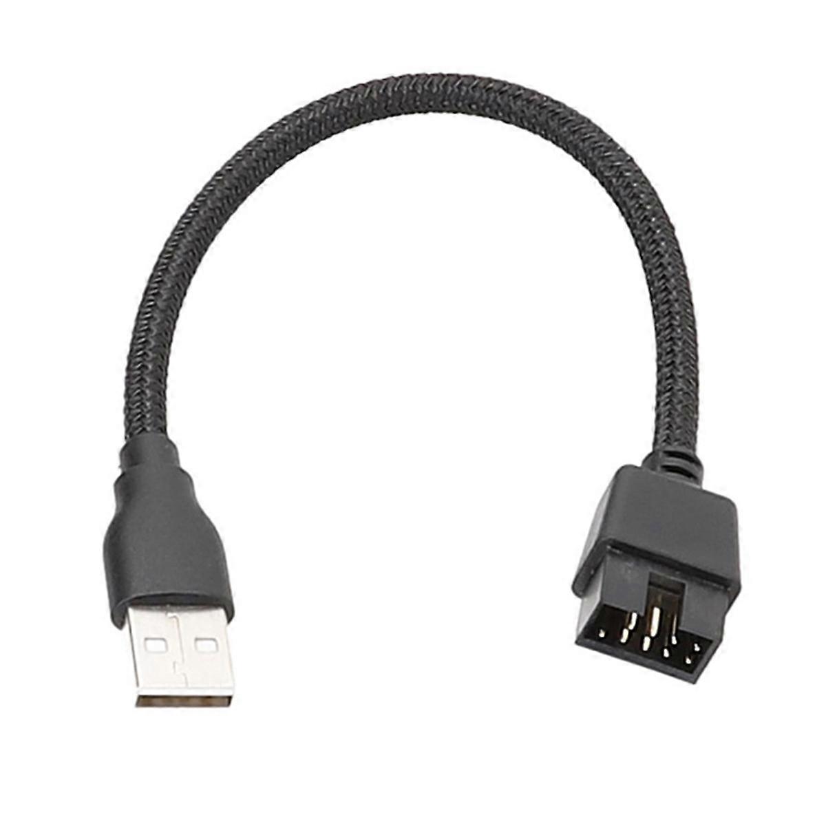 Mainboard Internal Data Extension Cable USB A Devices to 9 Pin USB Extension Cable, Fast and Stable Transfer