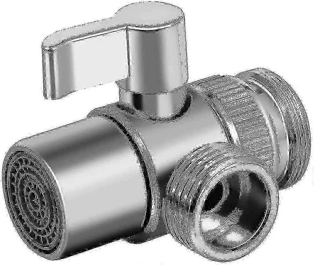 3 Way Brass Kitchen Sink Divider Adapter Faucet