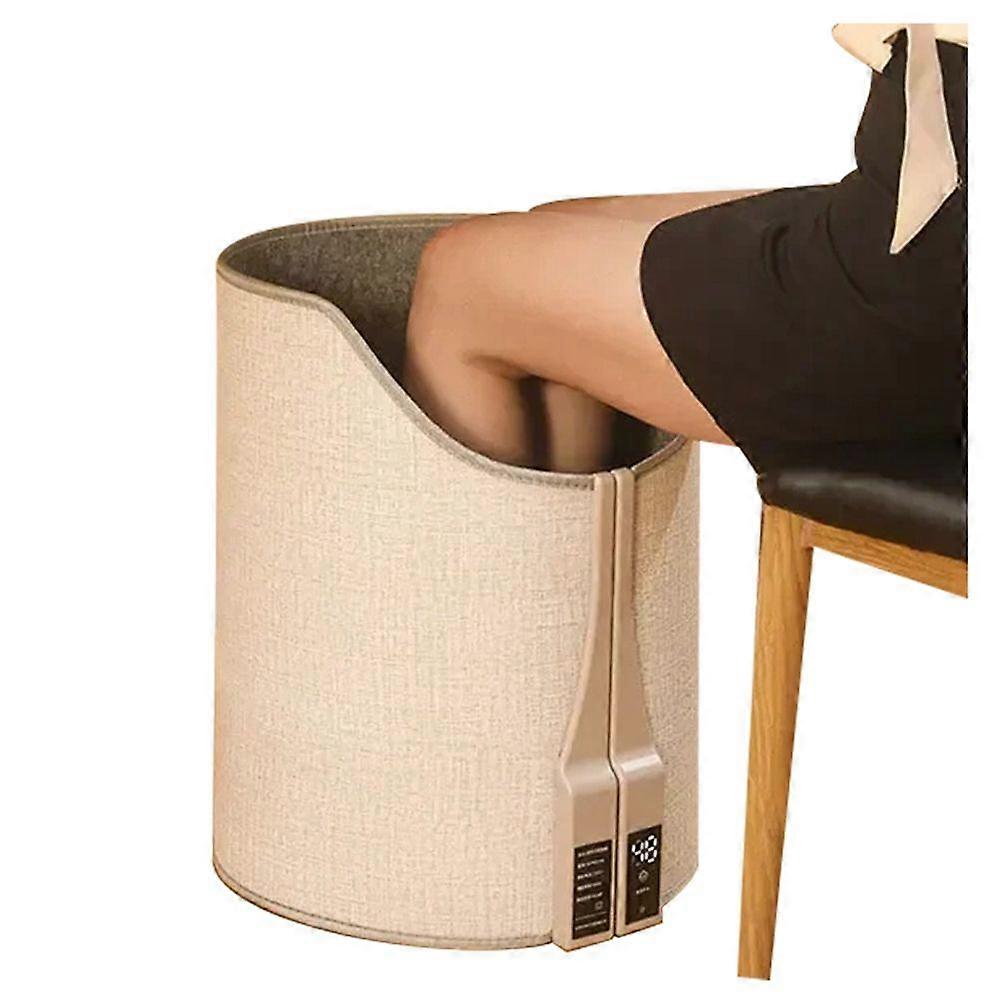 Electric Feet Heater Digital Display Folding Portable Adjustable Thermostat Foot Warmer for Home Of